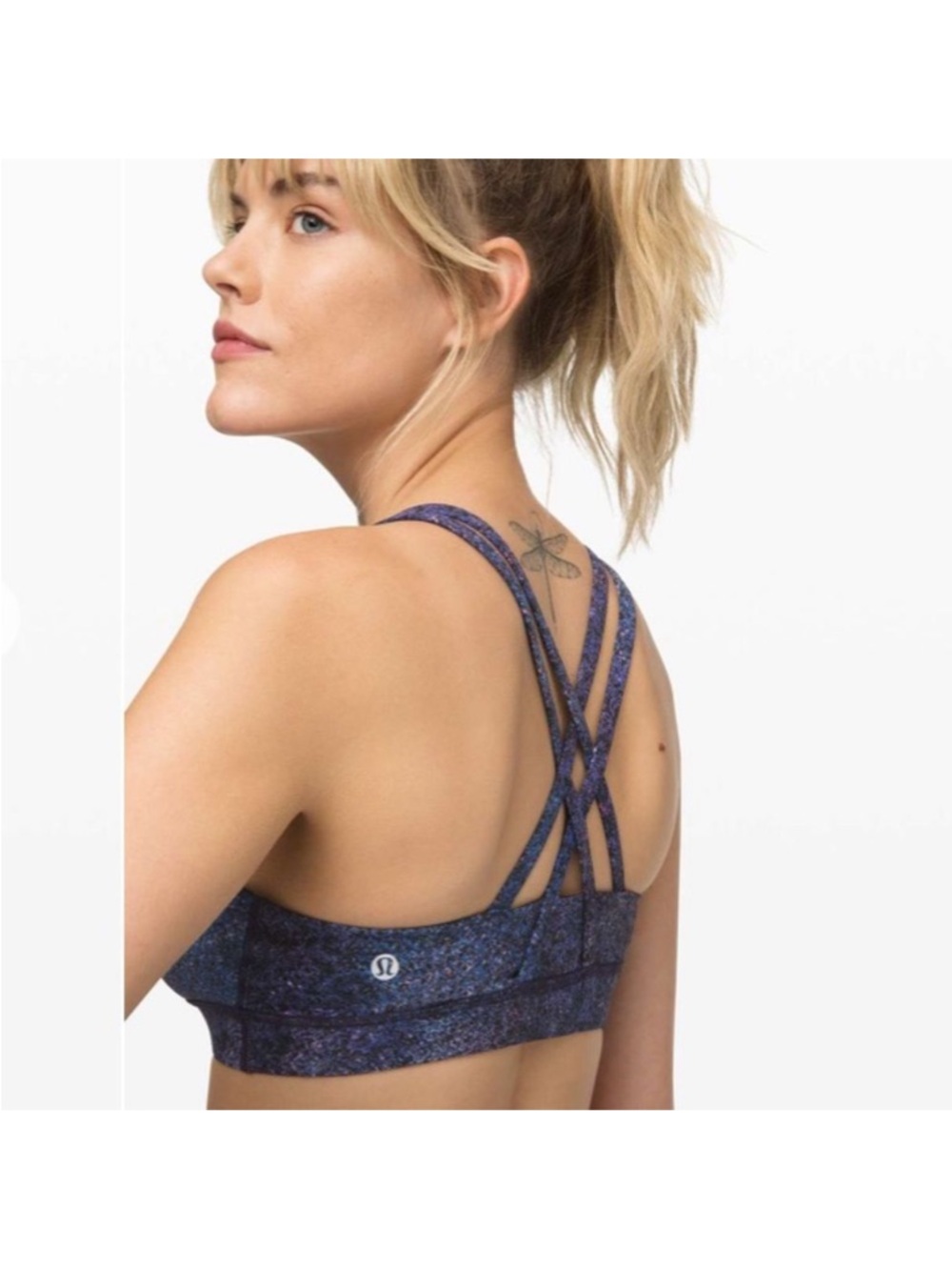 Lululemon Energy Bra *Nulux in Polar Lights Blue Multi - Size 4